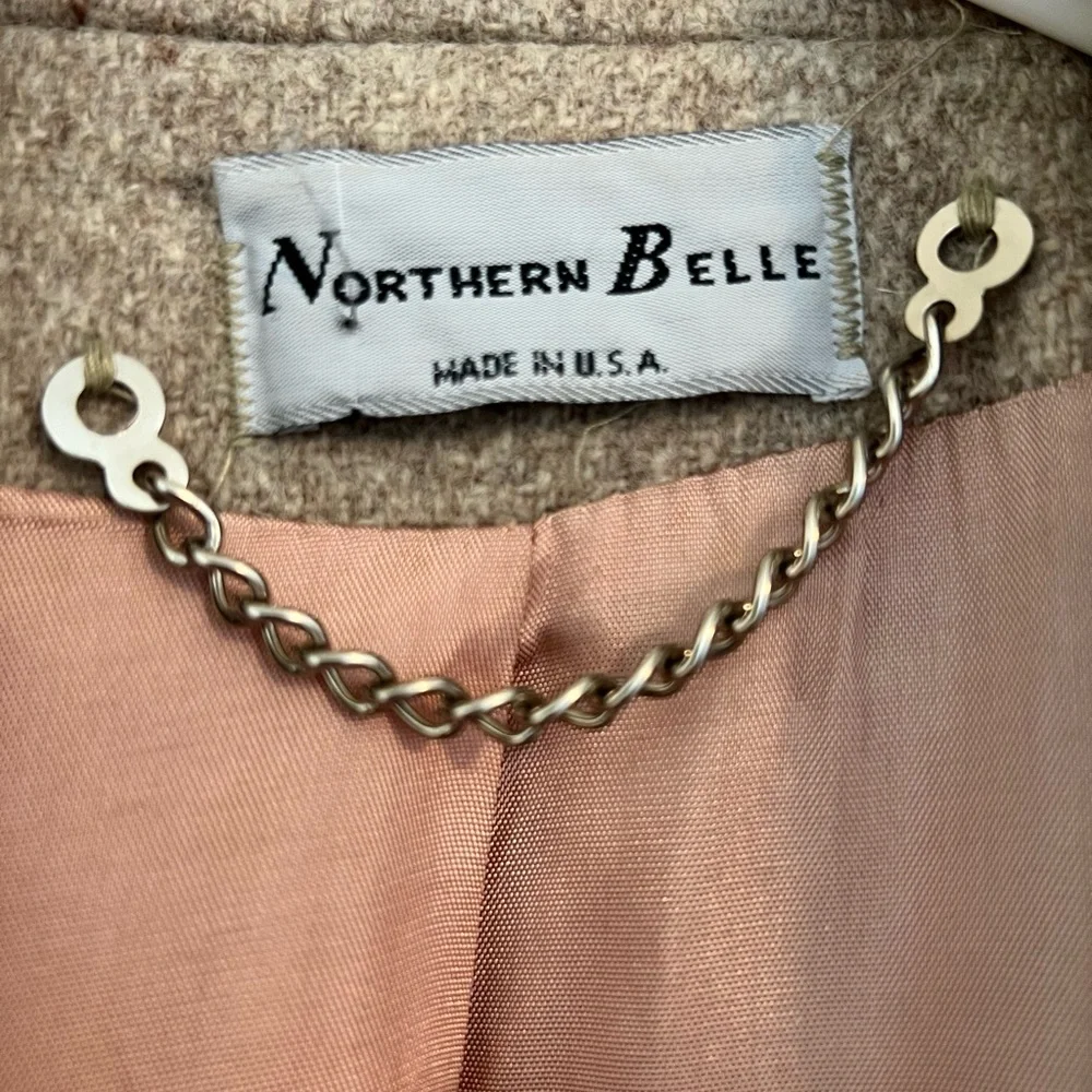 Northern Belle Vintage Coat Tan Beige Size 12